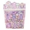 National trend fairy charm girl decoration dress-up puzzle stickers Double-layer lotus belt bow dress-up toy bubble stickers Item Picture